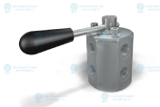 Кран шаровый DF 6 VIE 3/8” ACCIAIO