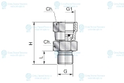 Адаптер манометра G1/2" - BSPP 1/2"