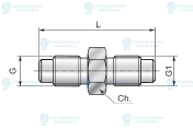 Соединитель микрошланга M16X1.5-M16X1.5