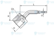 Фитинг к манометру RD2 G 1/4 (45°)