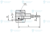 Фитинг RD4 M8x1 (0°)