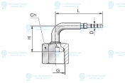 Фитинг к манометру RD4 M20X1.5 (90°)