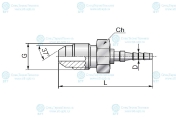 Фитинг RD3 3/8-24 UNF