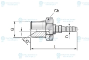Фитинг RD4 1/8-27 NPTF