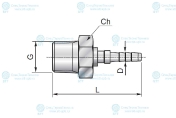 Фитинг RD4 R 1/8