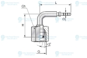 Фитинг RD4 M16x1.5 (90°)