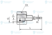 Фитинг RD2 M20x1.5 (0°)