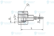 Фитинг DKR RD4 M14x1.5 (0°)
